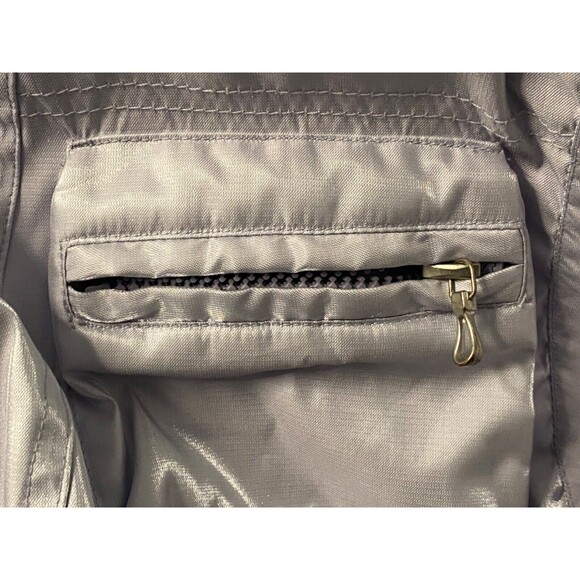 Vtg NILS Purple Ski Suit Women's 4 Insulated Snow Winter Retro Faux Fur Hood - Picture 9 of 15